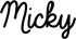 Micky signature