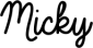 Micky signature