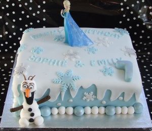 Frozen birthday cake